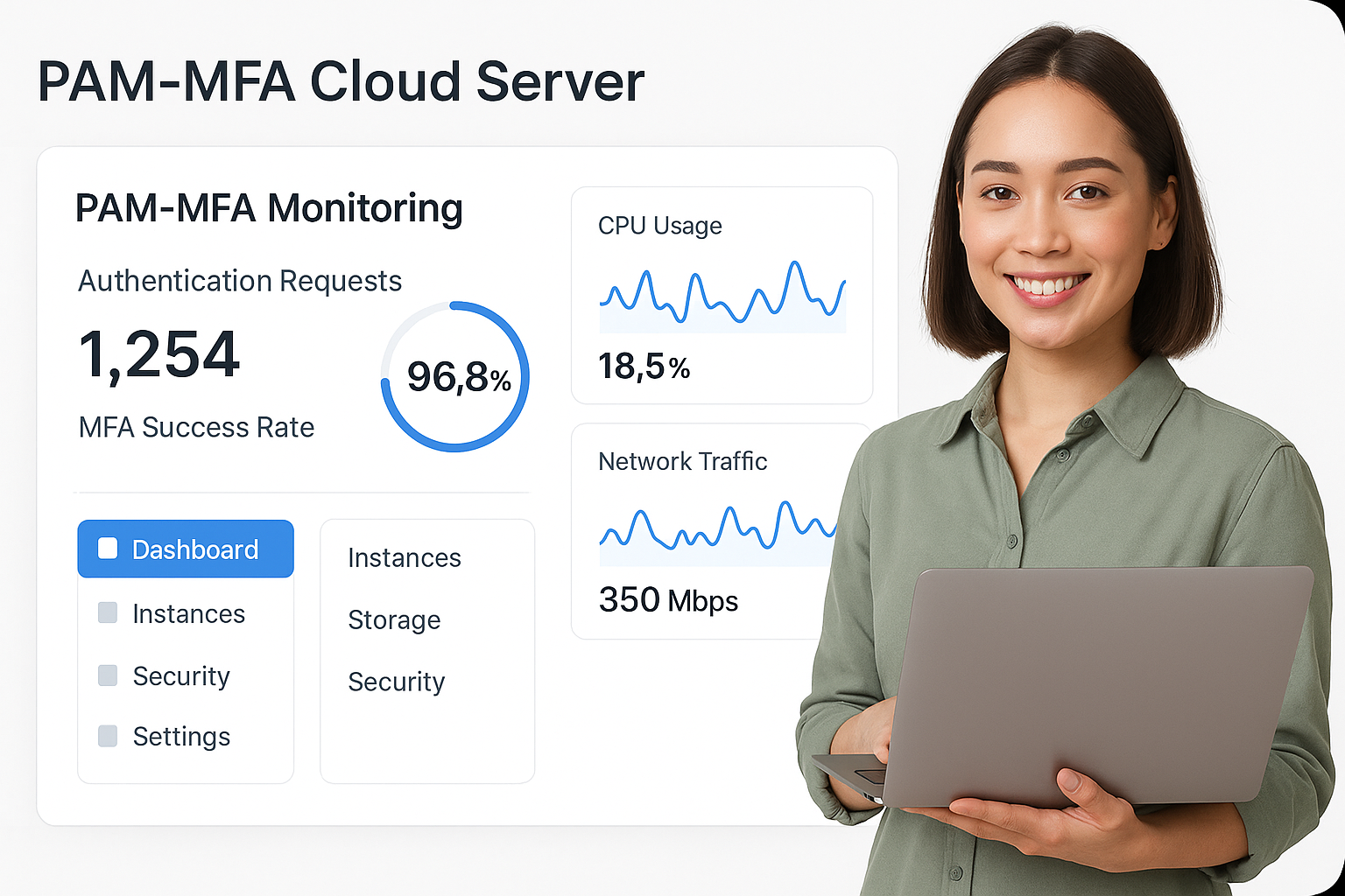 Host4India PAM & MFA admin panel